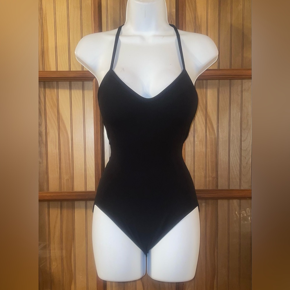 Ambrielle Classic Black One-Piece Bodysuit